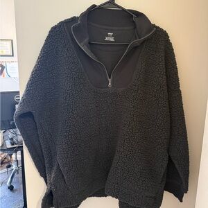 Aerie Black Cowl Neck Sweater